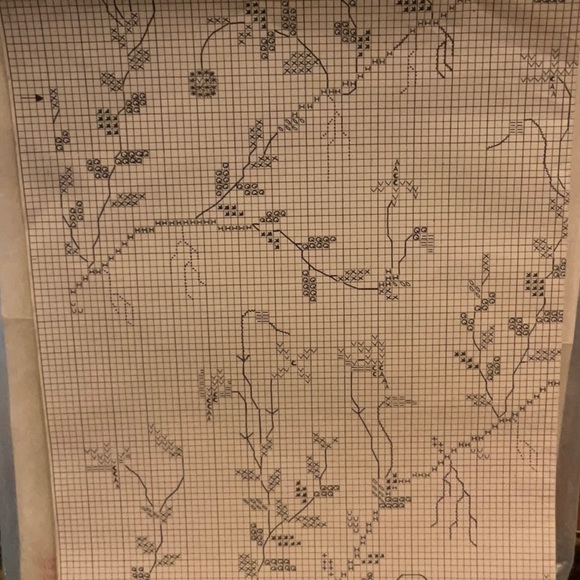 Beautiful Danish needlework kit.  Purchased in Copenhagen and ready to stitch. - Picture 1 of 7